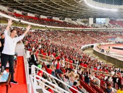 Jokowi Semringah Banget Nonton Laga Indonesia Vs Argentina