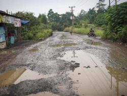 Potret Jalan Rusak Parah di Kabupaten Bogor