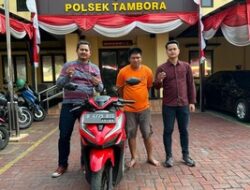 Maling di Tambora Jakbar Ditangkap Saat Dorong Motor Hasil Curian