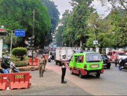 Polisi Rekayasa Lalin Sekitar Kebun Raya Bogor Imbas Wisatawan Padat