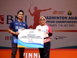 BNI Apresiasi Ginting-Atlet Badminton Asia Junior Championship 2023