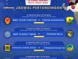 Jadwal Pertandingan El Tari Memorial Cup Rote Ndao Sabtu 12 Agustus 2023