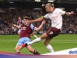 Gol Cepat Haaland dalam Kemenangan City atas Burnley