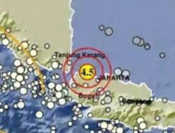 Gempa M 4,5 Guncang Kepulauan Seribu