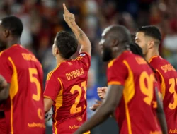 Lukaku Bikin Gol, Giallorossi Pesta 7-0