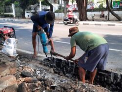 Penampakan Lokasi Diduga Bom Meledak di Jaksel saat Pekerja Gali Tanah