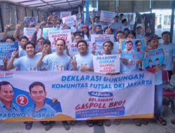 Komunitas Futsal di Jakarta Gabung Gaspoll Bro, Dukung Prabowo-Gibran