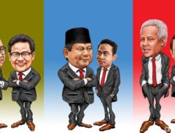 Prabowo-Gibran 45,6%, Ganjar-Mahfud 23,8%, AMIN 22,3%