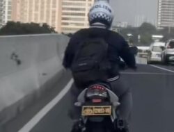 Viral Motor Pelat Polri Masuk JLNT Casablanca, Polisi Pastikan Ditindak