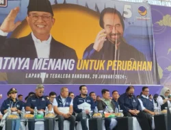 Kampanye di Bandung Bareng Paloh-JK, Anies Klaim Kondisi Ekonomi RI Berat