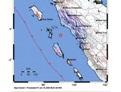 Gempa M 4,8 Guncang Pasaman Barat