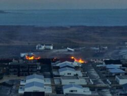 Geger Gunung Berapi Meletus di Islandia, Lava Membakar Rumah-rumah