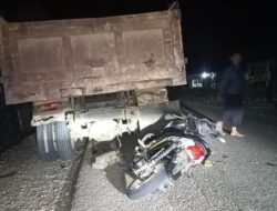 2 Orang Tewas Usai Motor Tabrak Dump Truk di Lembata NTT