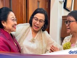 Isi Obrolan Penuh Tawa Sri Mulyani, Retno Marsudi dan Megawati