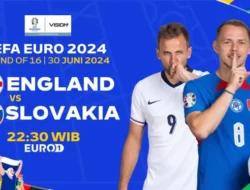 Link Live Streaming Inggris Vs Slovakia di Babak 16 Besar Euro 2024