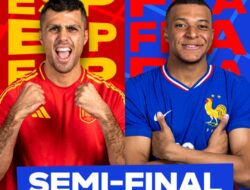 Spanyol Vs Prancis di Semifinal Euro 2024