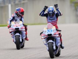 Momen Marc dan Alex Marquez Podium Bareng di Sachsenring