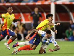 Masih 0-0, Argentina Vs Kolombia Lanjut ke Babak Tambahan