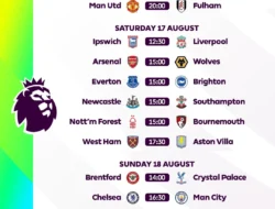 Jadwal Liga Inggris Akhir Pekan Ini, Musim Baru Dimulai