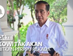 Jokowi Nggak Kepikiran untuk Terbitkan Perppu Pilkada