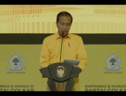 Berkemeja Kuning, Jokowi Tutup Munas XI Golkar