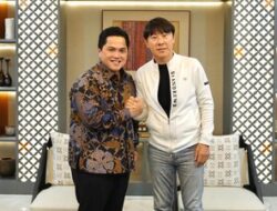 Senangnya Erick Thohir Ketemu Shin Tae-yong Lagi