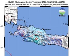 Gempa M 5 Guncang Kab Bandung, BMKG: Tak Berpotensi Tsunami