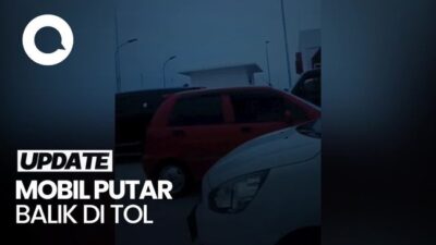 Video: Heboh Mobil Putar Balik di Tol Klaten gegara Tak Punya e-Tol