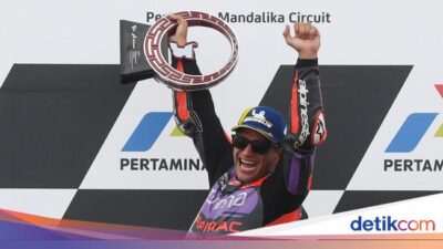 Senyum Semringah Jorge Martin Menang MotoGP Mandalika 2024