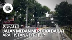 Video: Ada Demo Buruh, Jalan Medan Merdeka Barat Arah Istana Ditutup