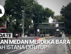 Video: Ada Demo Buruh, Jalan Medan Merdeka Barat Arah Istana Ditutup