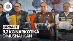 Video BNNP Jakarta Musnahkan Barang Bukti 9,2 Kg Ganja-Sabu