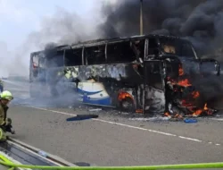 Gerak Cepat Sopir Selamatkan Anak TK saat Bus Wisata Dilalap Api