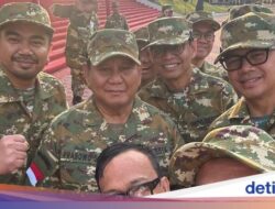 Hari Ke-2 Retreat, Kabinet Prabowo Kembali Olahraga-Latihan Berbaris Pagi Ini