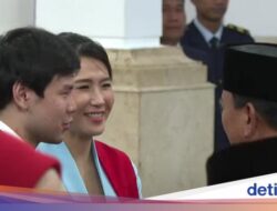 Isi Obrolan Prabowo, Veronica Tan dan Sean Saat Pelantikan di Istana