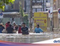 Penampakan Banjir Menggenangi Kota Wisata Chiang Mai Thailand