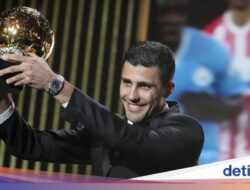 Rodri Semringah Sabet Ballon d’Or 2024