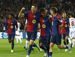 Video: Barcelona Gasak Sevilla 5-1, Lewandowski Brace-Gavi Comeback