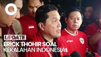 Video Indonesia Dibantai Jepang, Erick Thohir: Saya Tanggung Jawab