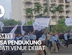 Video: Pendukung Tiga Paslon Pilgub Jakarta Mulai Padati Venue Debat