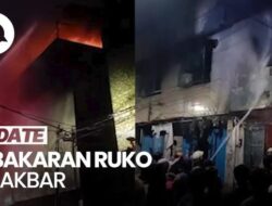 Video Kebakaran Ruko di Tambora Jakbar, 19 Mobil Damkar Dikerahkan