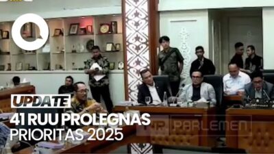 Video: Baleg DPR Sepakati 41 RUU Prolegnas Prioritas 2025