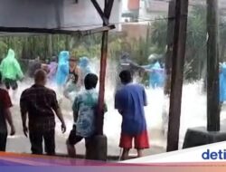 Air Selokan Sempat Meluap ke Jalanan di Tamansari Bogor Usai Hujan Deras