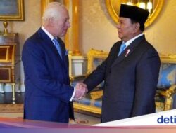 Momen Prabowo Bertemu Raja Charles III di Istana Buckingham