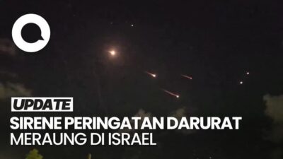 Video: Suara Mencekam Sirene Meraung saat Israel Diserang Rudal Hizbullah