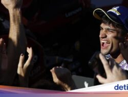 Jorge Martin Lewati Lap Terakhir MotoGP Barcelona Sambil Menangis