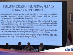 Bila Hanya Satu Paslon, Pilkada Harusnya Ditunda