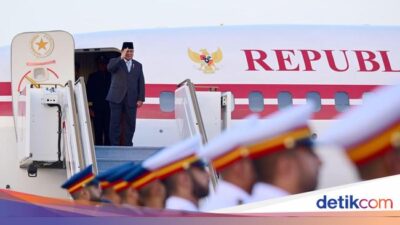 Usai Bertemu Presiden MBZ, Prabowo Langsung Bertolak ke Tanah Air