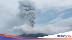 Gunung Lewotobi Laki-laki Erupsi 3 Kali, Ketinggian Capai 1.000 Meter