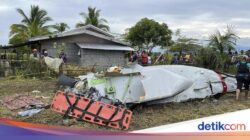 Penampakan Pesawat Kontrak Militer AS yang Jatuh di Filipina